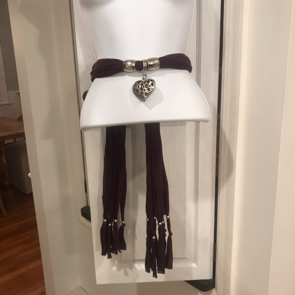 Purple Heart Necklace / Scarf / Belt